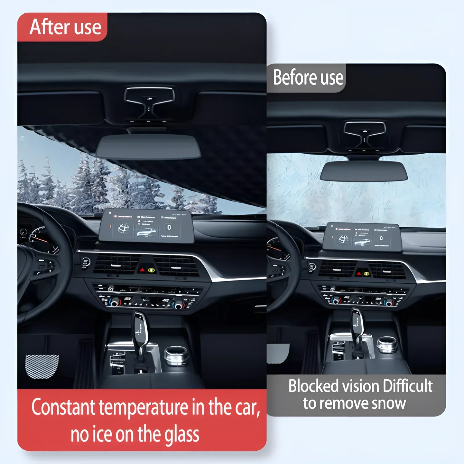 Car Accessories For Mercedes Benz GLS X167 2020~2025 Front Windscreen Snow Cover Ice Frost Sun Protector Waterproof Auto Parts