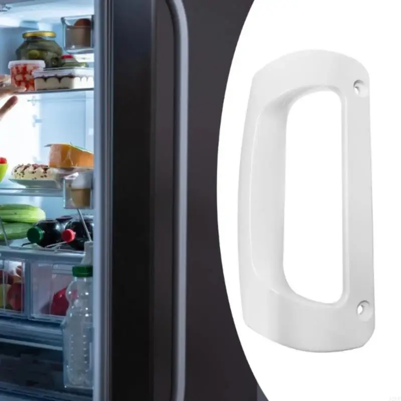 A2UE 2PCS白いプラスチック垂直冷蔵庫ハンドル設置が簡単なドアハンドルC00857150 72055-1冷蔵庫