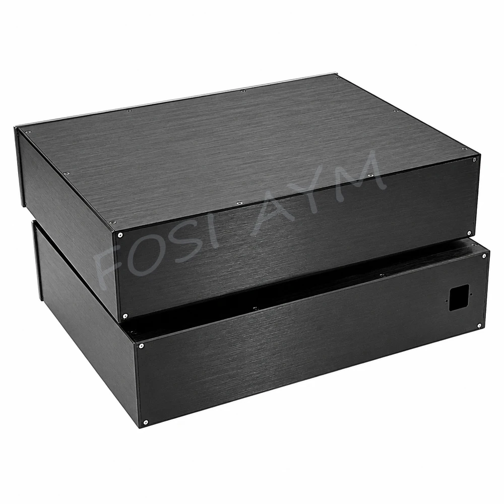 480x115x365mm FOSI AYM Full Aluminum Alloy Power Amplifier Chassis Audio DAC Enclosure HiFi Preamp Power Supply Case DIY