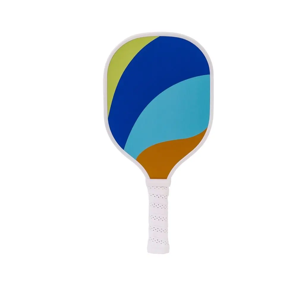 

Wooden Pickleball Paddles Ribbed Handle Non-Slip Pickle Ball Racket Beginner Colorful Pickleball Training Equipment Child