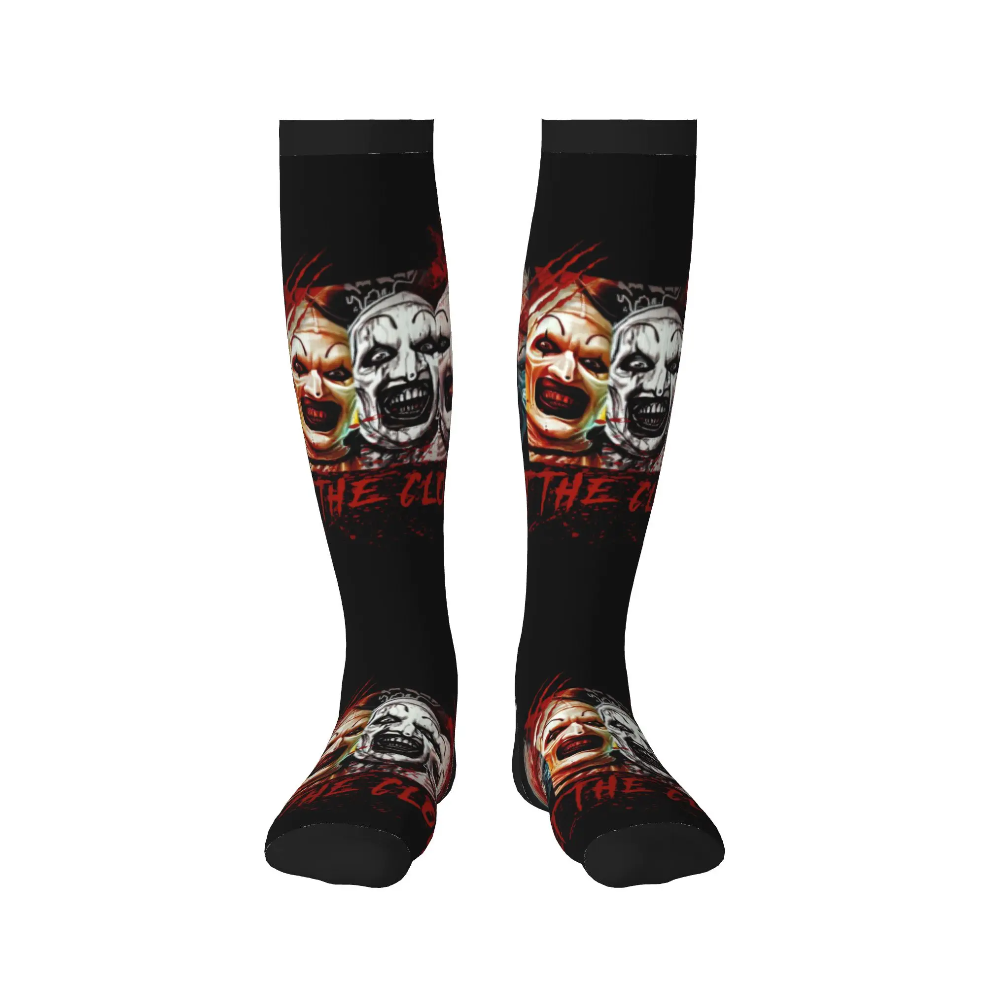 Art The Clown Bloody Terrifiers Dress Socks Men Women Warm Fashion Novelty  Sports Compression Socks