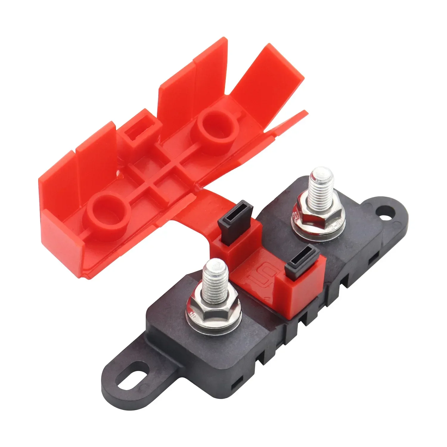 

Large Bolted Car Fuse Holder RV Truck Modified Fork Bolt Fuse Box Large Flat Insert 500A