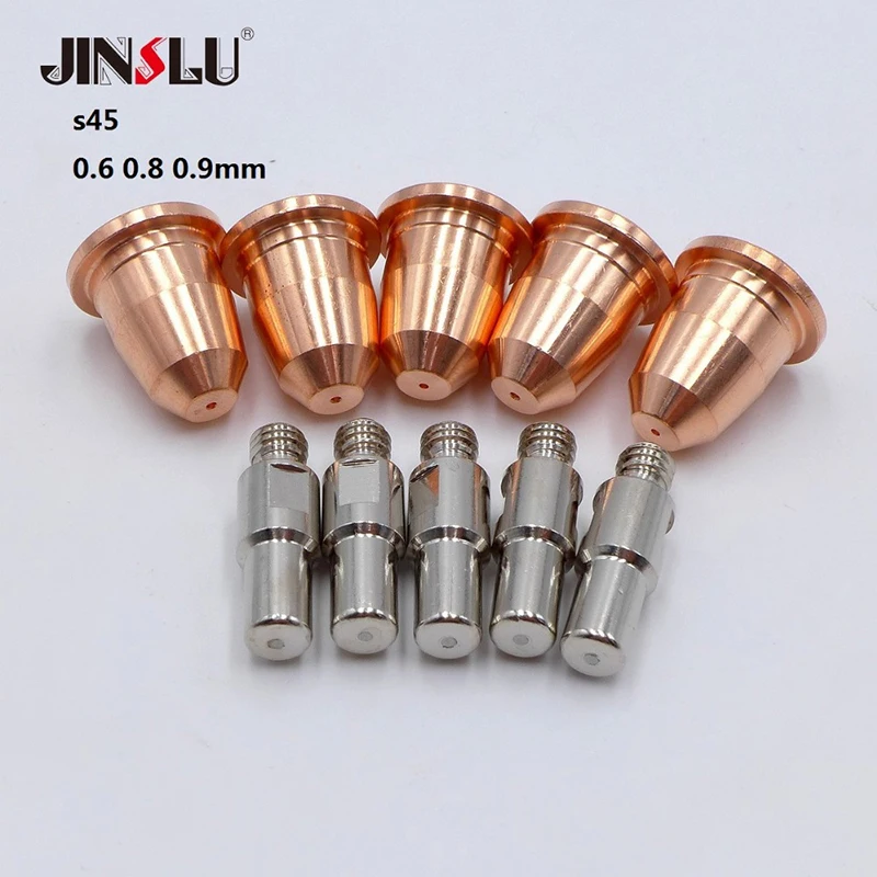 S45 Plasma Consumables CUT55 PT-40 PT40 IPT-40 PT 40 HC4000 Fit Telwin Plasma 34  PR0110 Electrode 10pcs and PD0116 Nozzle 10pcs