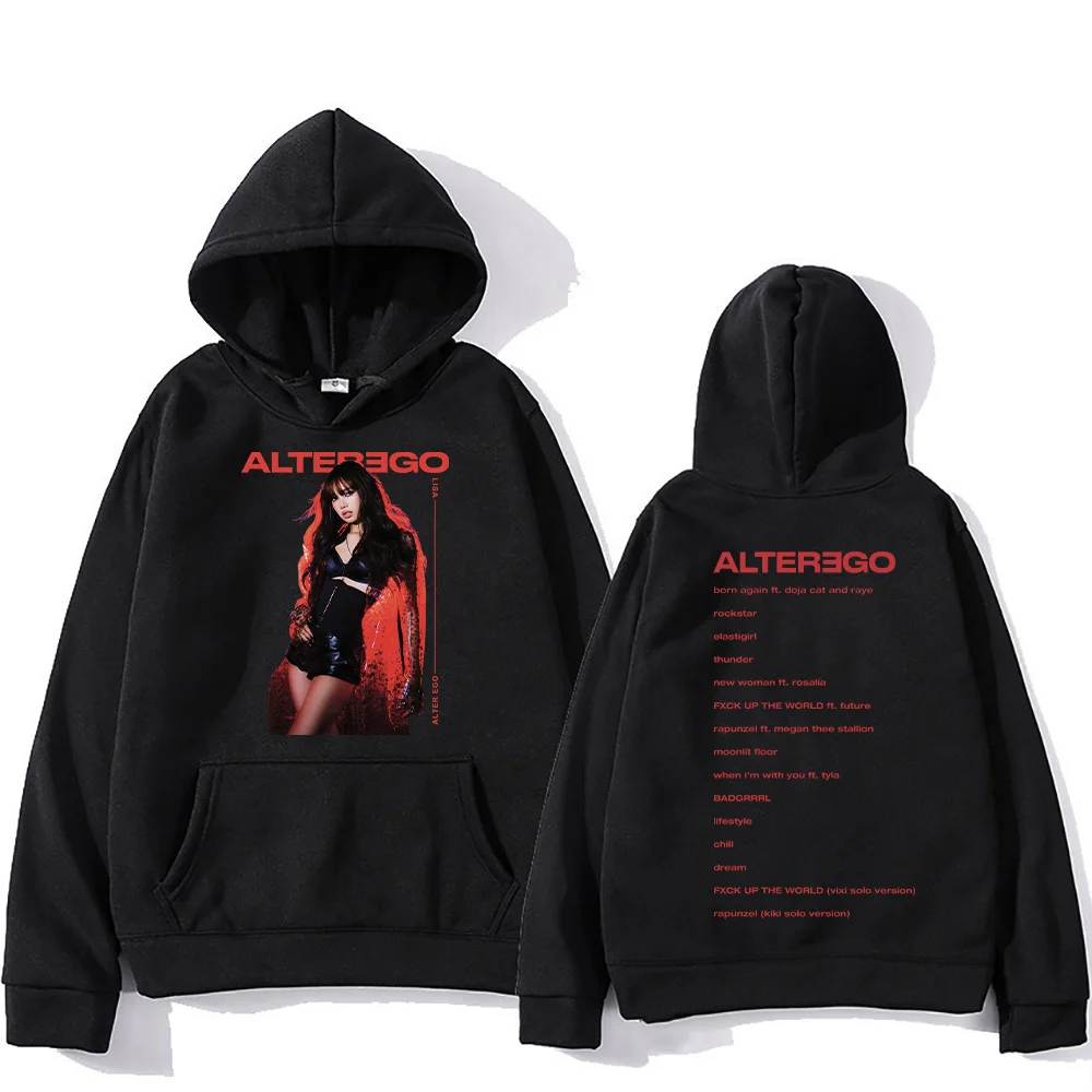 LISA  Alter Ego 2025 New Hoodies Kpop LISA New Clothing Women/Men Fashion Grunge Aesthetic Sweatshirt Casual Large Y2K Pullovers