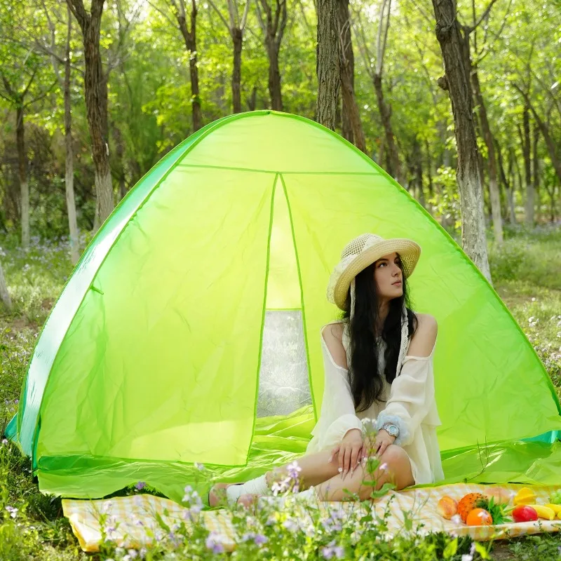 

2-3 Person Beach Hut Tent Sunshade Portable Pop-up Beach Tent Outdoor Beach Hut Carpa Para Playa, Suitable for Various Climates