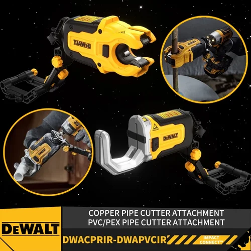 Dewalt 임팩트 커넥트™DWACPRIR 구리 파이프 커터 부착, DWAPVCIR PVC PEX 파이프 커터 부착, 전동 공구 액세서리 