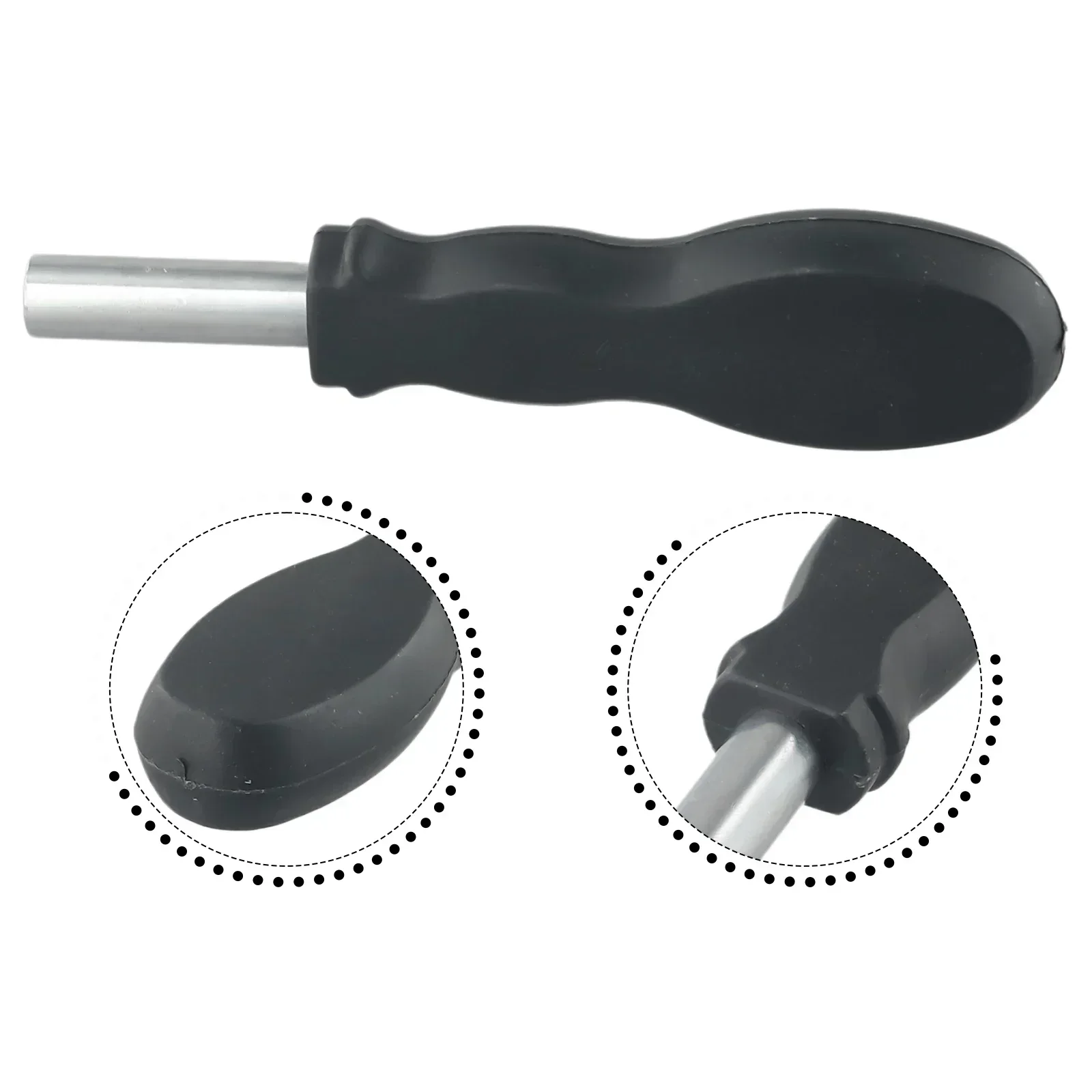 1pc Screwdriver Handle Soft Grip Rubber Hexagonal Screwdriver Bits Extension Handle Tool 126mm Screwdriver Accessory