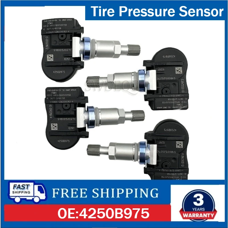 TPMS Sensor Tire Pressure Monitoring Sensor 4250B975 For 2013 2014 2015 2016 2017 Mitsubishi Mirage Lancer Outlander 315MHZ