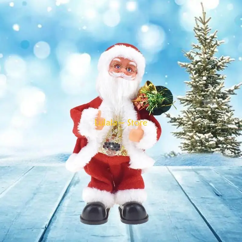 

Y4QA Santa for Doll Women Housewife Gift Tabletop Living Room Decor Holiday Supp