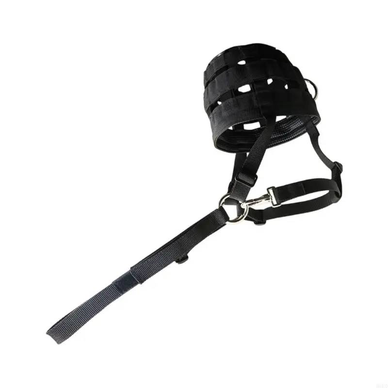 كمامة رعي جيدة التهوية مع واقي للفم مرفق به رسن حصان مع شبكة أمان معززة 69HD #4