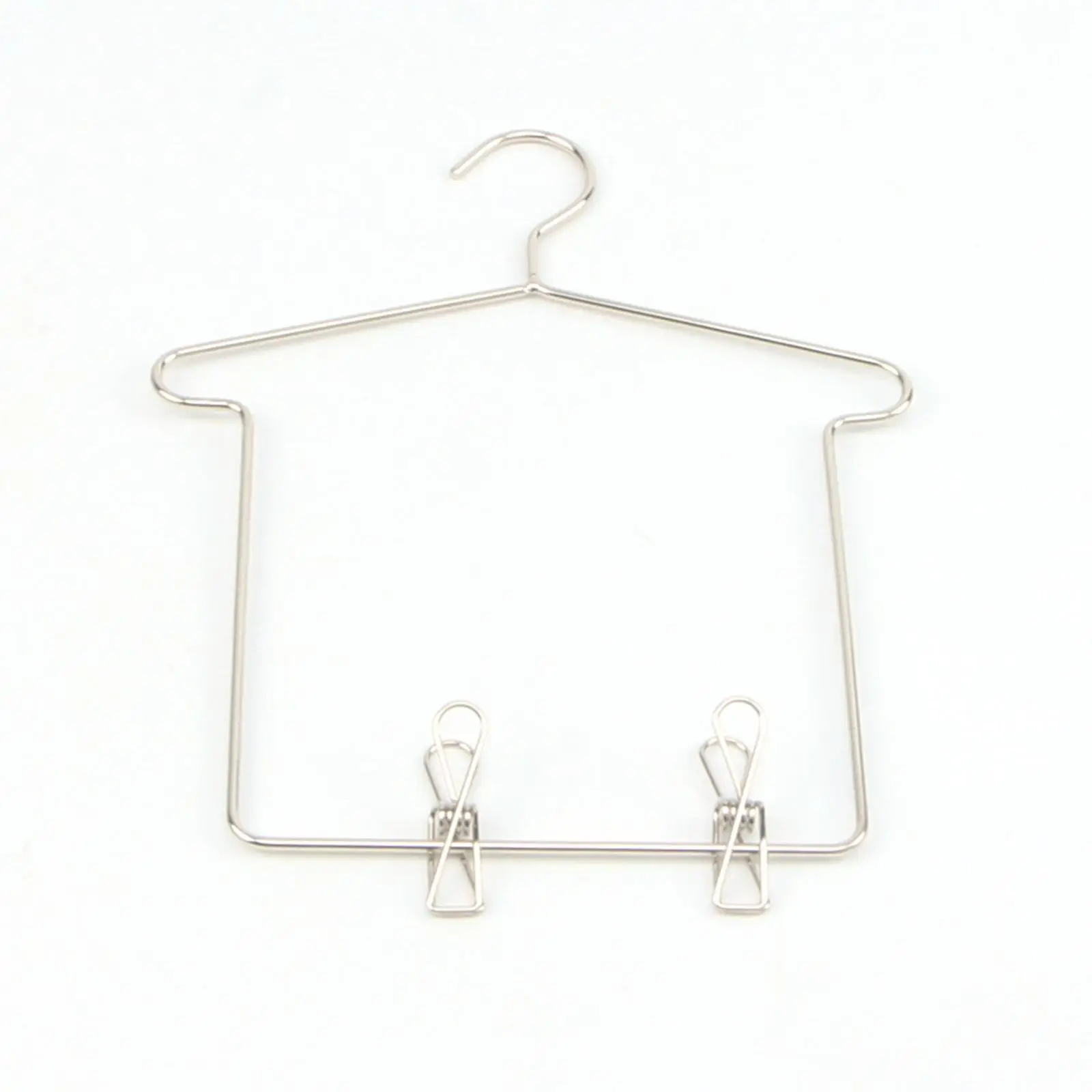 Metal Coat Rack para Doll House, cabide, móveis para Micro Paisagem, 5 PCs