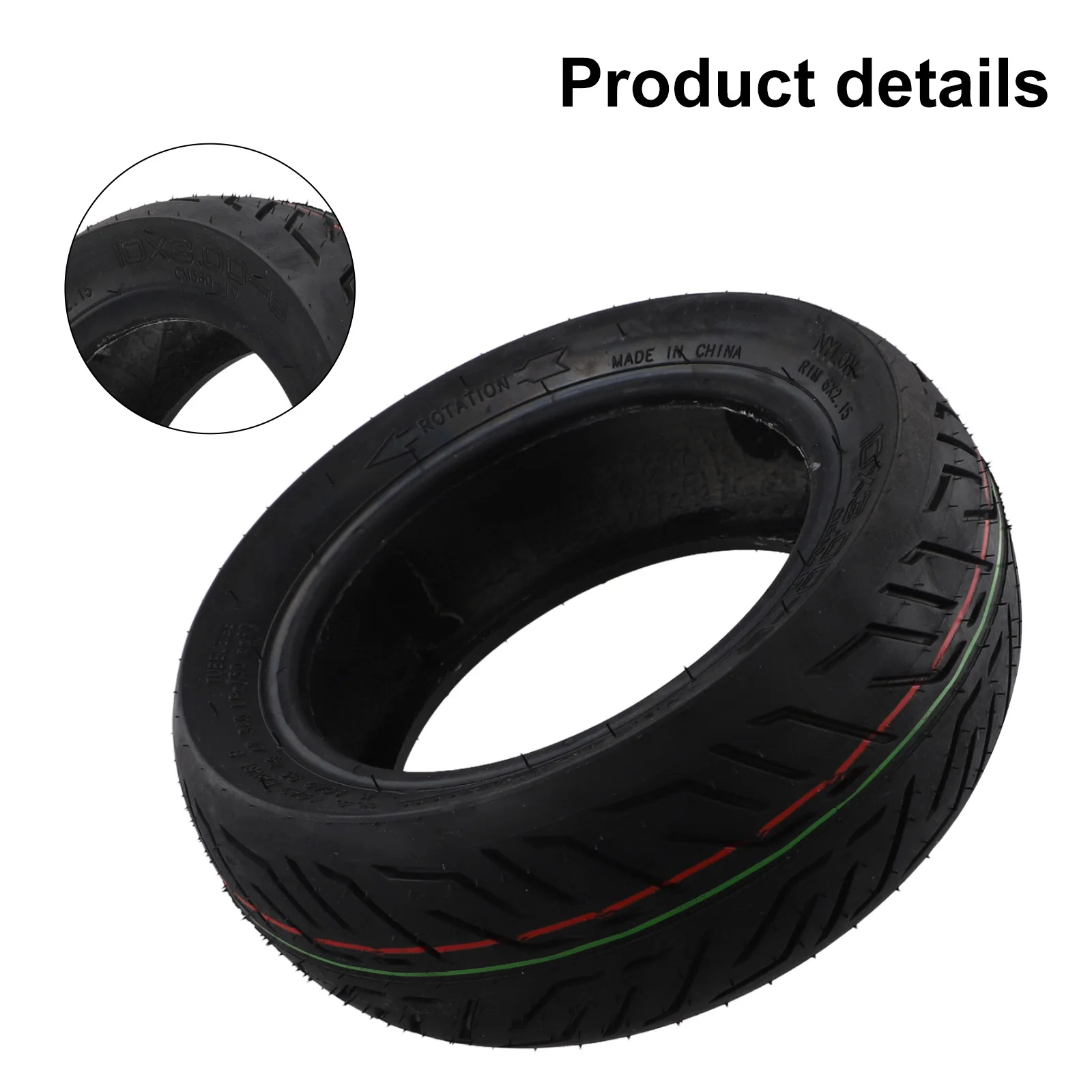 

Enhanced Performance 10 Inch Tubeless Tires Designed Specifically for Electric Scooters & All Terrain Vehicles
