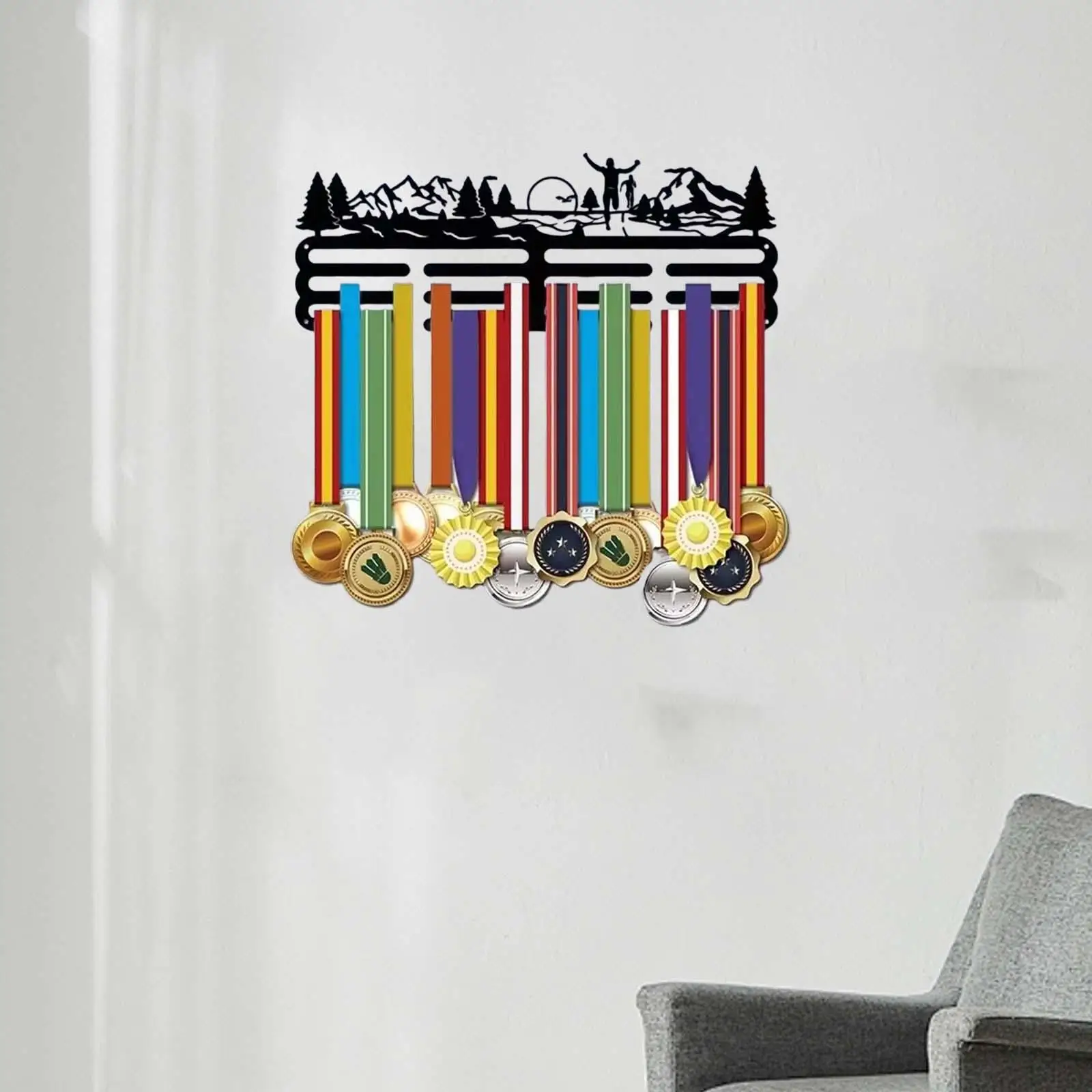 Medal Hanger Display Rack Storage Volleyball Hanging Sport Awards Holder