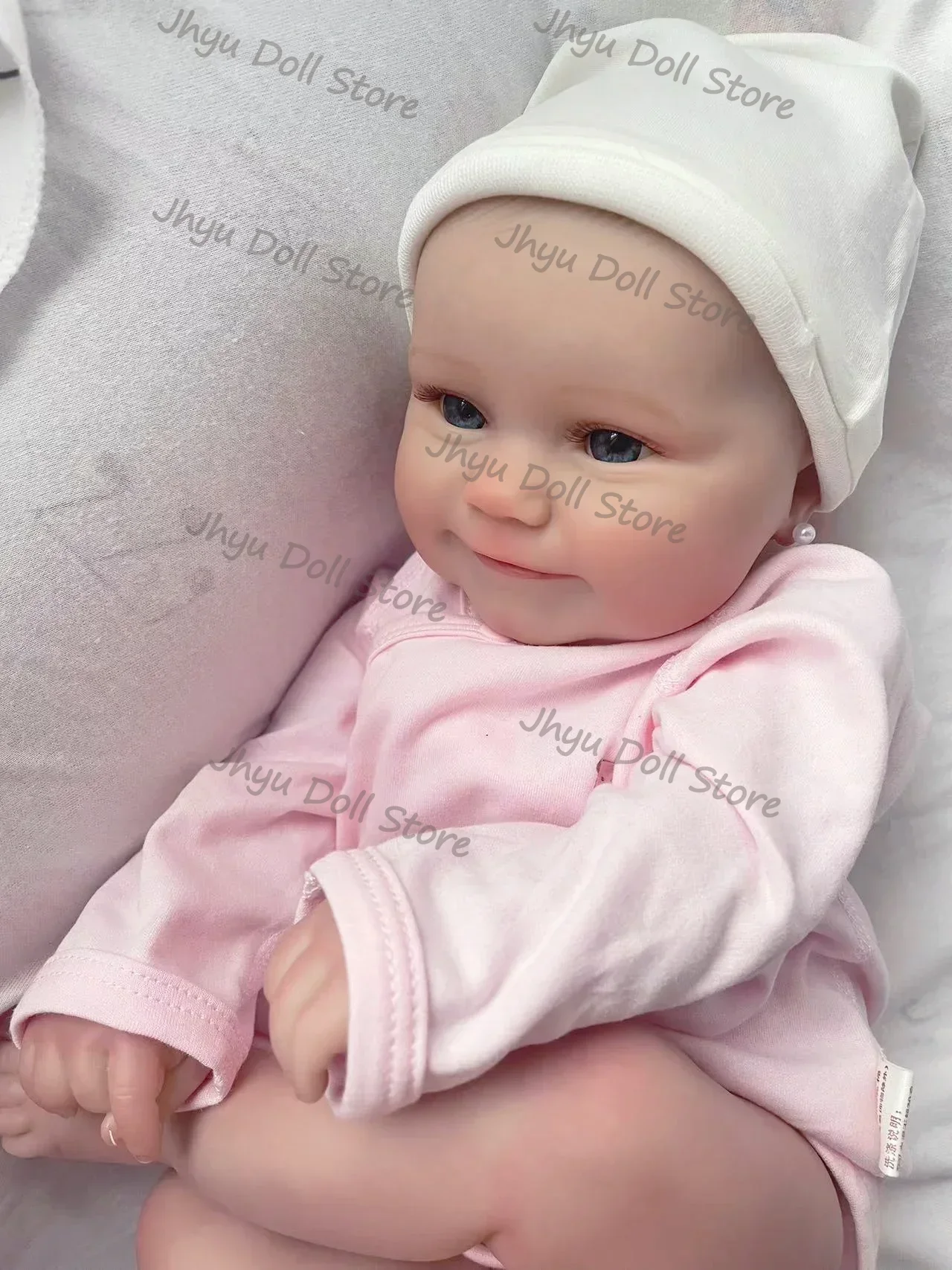 48CM Maddie al geschilderd afgewerkte herboren pop handgemaakte levensechte babymeisje Genesis handverf 3D huidskleur zichtbare aderen