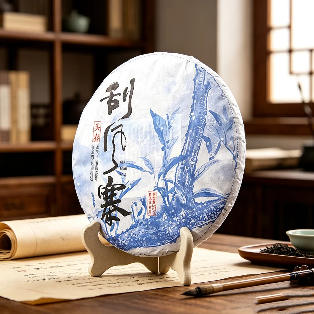 1pc/lot High QualityChinese Yunnan Shen Raw Puer Cake Model For Shelf Decoration With Pattern NO P