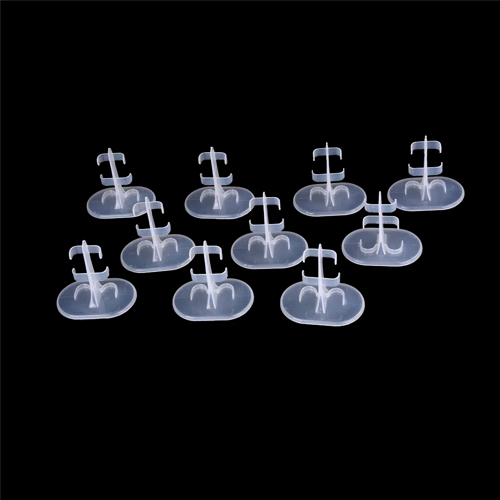 10pcs/lot 1/12 Doll Accessories Doll Support Leg Holders Transparent