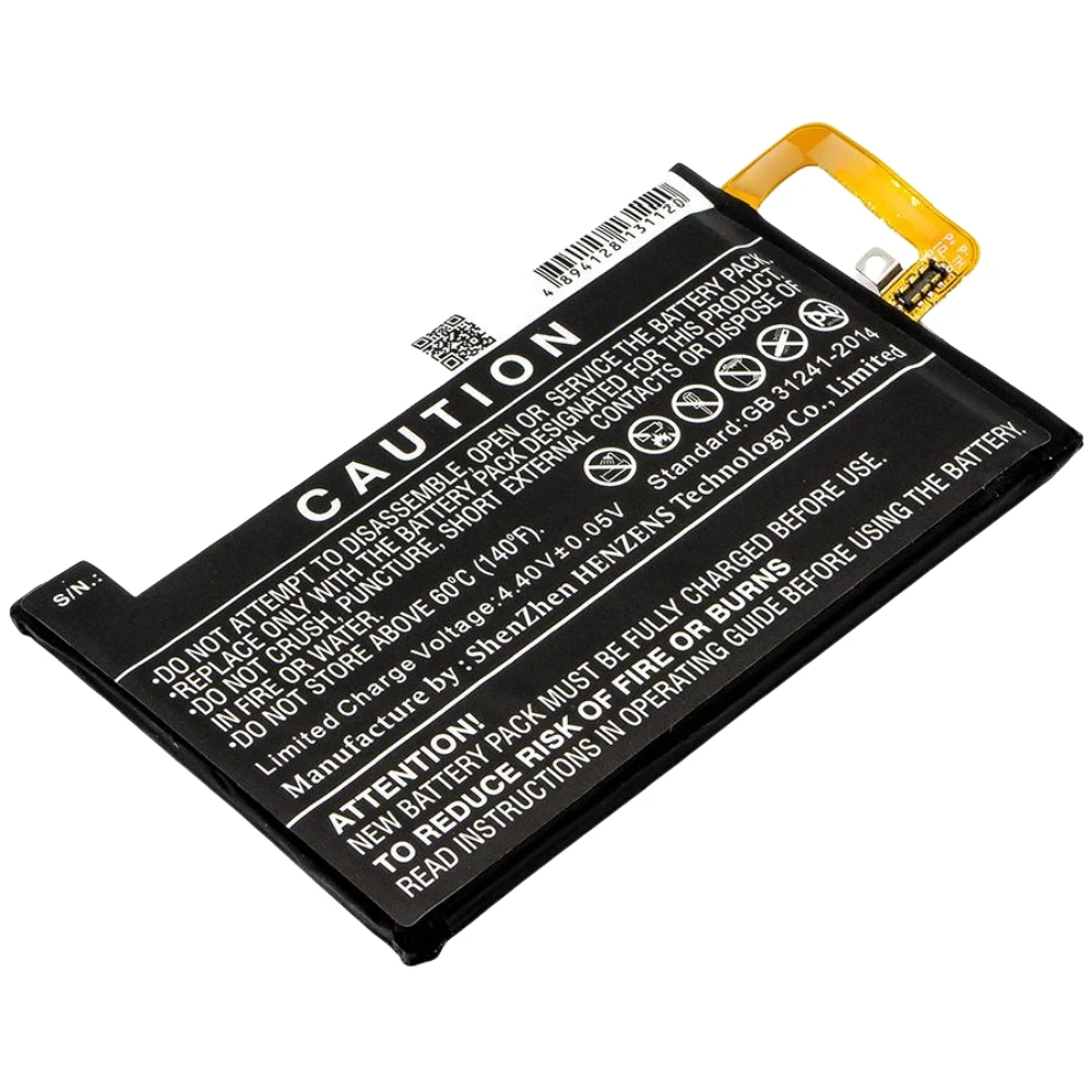 

Li-Polymer Mobile, SmartPhone Battery for BlackBerry, 3.85V, 3400mAh, Compatible Models: BBB100-1 TD-LTE, KEYone, Mercury