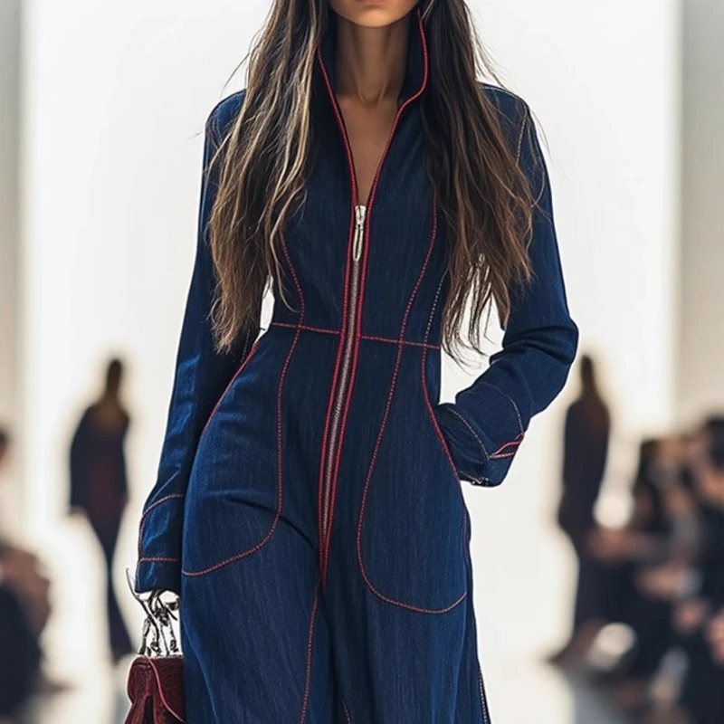 Tute da donna per l'autunno inverno manica lunga moda allentata streetwear tuta pantaloni a gamba larga pantaloni abbigliamento donna