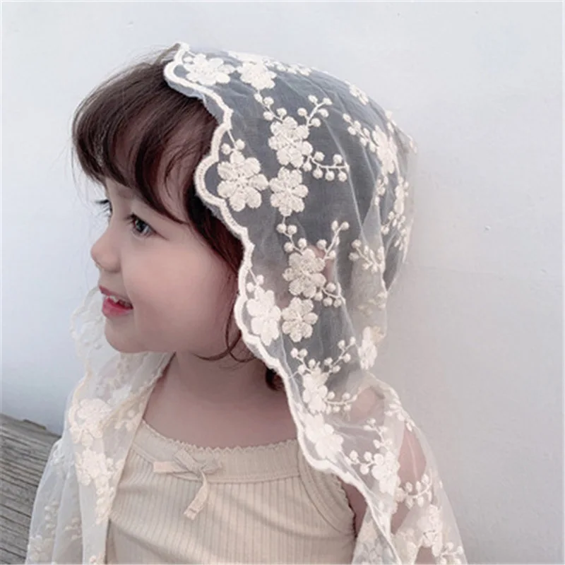 2024 Summer Girls Coat Sunscreen Coat Baby Lace Coat Summer White Sweet and Gentle Cardigan Childrens