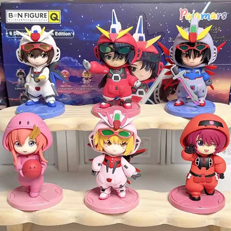 

Anime Pajamars Series Mobile Suit Gundam Seed Destiny Series Blind Box Toy Desktop Fun Ornament Model Mystery Box Surprise Gifts