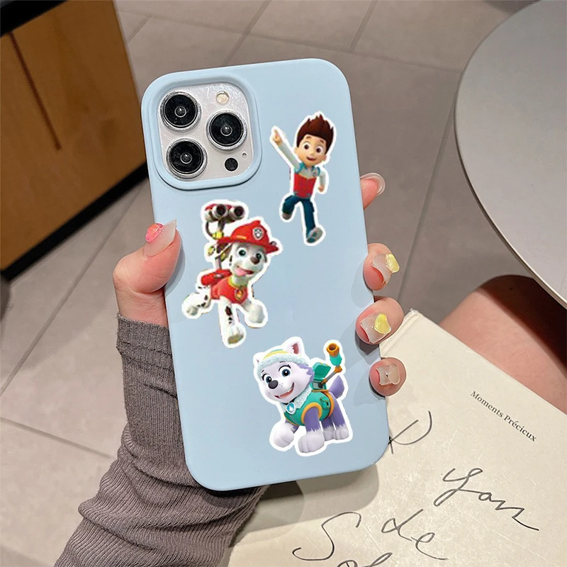 50pcs Paw Patrol Stickers Cartoon Sticker DIY Decoration Laptop Notebook Suitcase Luggage Waterproof Stickers Toys Gift For Kids