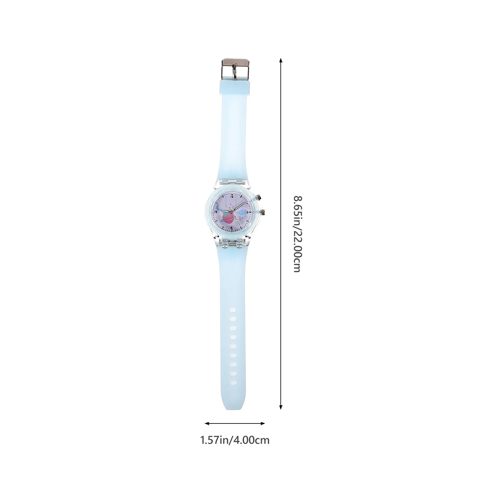 ساعة يد كرتونية من السيليكون للطلاب، ساعة يد مضيئة بحزام قابل للتعديل لساعة اليد للطلاب