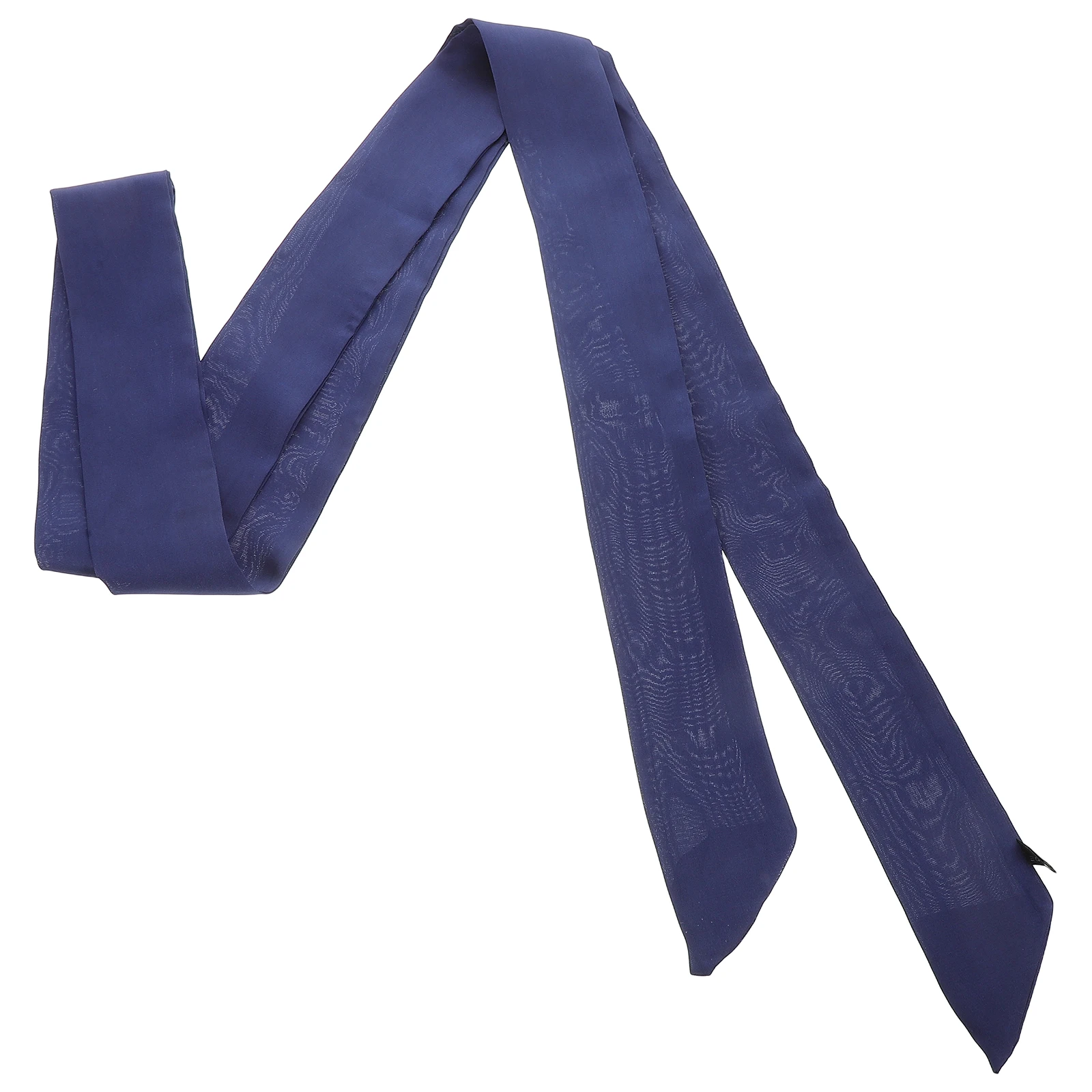 

Versatile Scarf Thin Long Necktie Women Elegant Hair Tie Lightweight Handle Wrap Handbag Narrow Silk