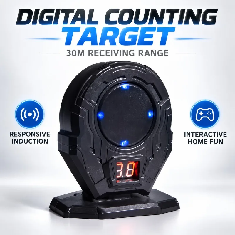 Sensitive Sensor Digital Count Target 30‑Meter Receiving Range Audio Prompt Hobby Game Accessory