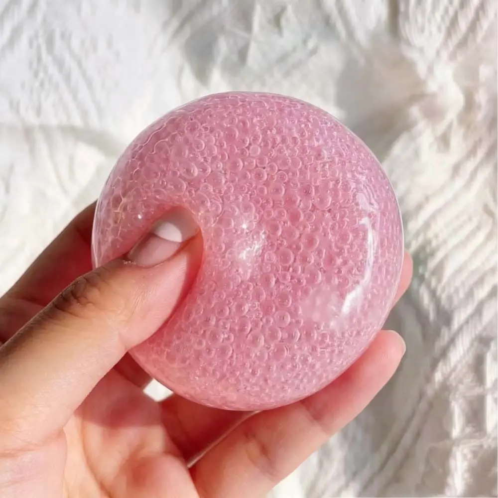 Creative Filling Material Bubble Bead Handmade Ball Sensory Fidget Squishy Pinching Ball Kawaii Pure Manual Noisy Ball Adults