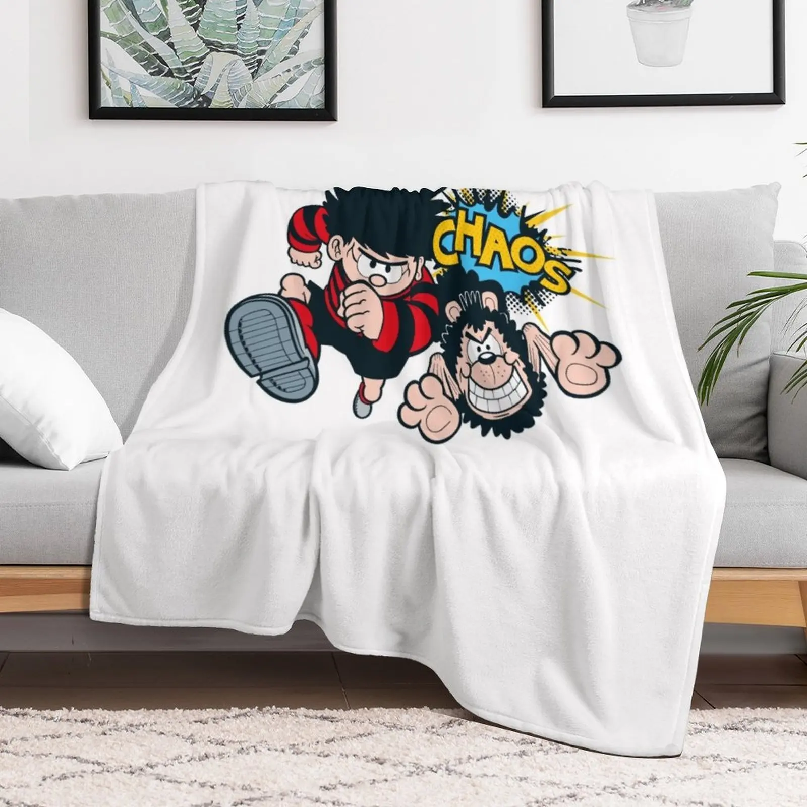 Dennis the menace CHAOS retro style Throw Blanket christmas gifts Single Blankets