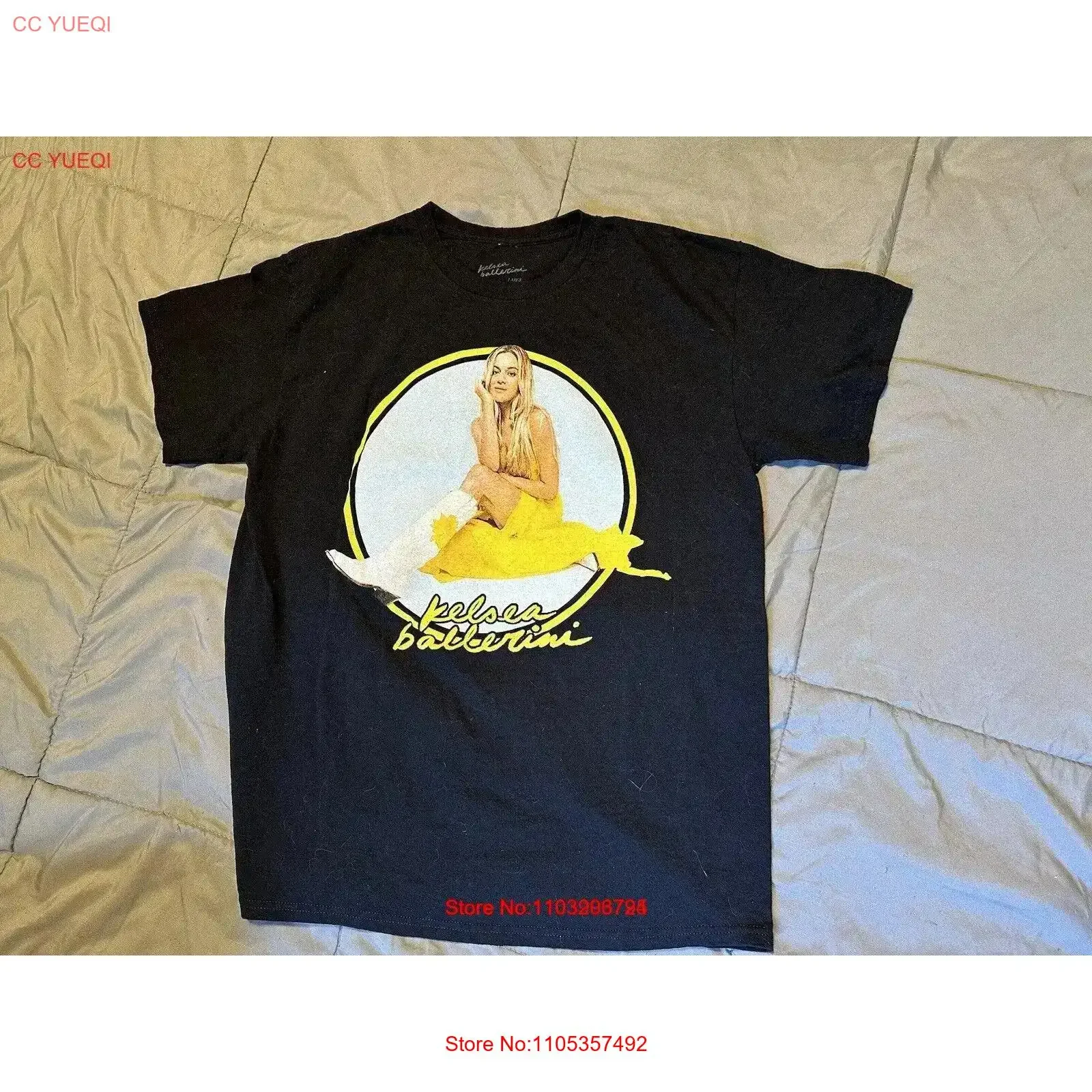 Kelsea Ballerini Subject to Change Boots Black T Shirt Large vintage Washed Breathable Soft Comfortable streetwear fashion