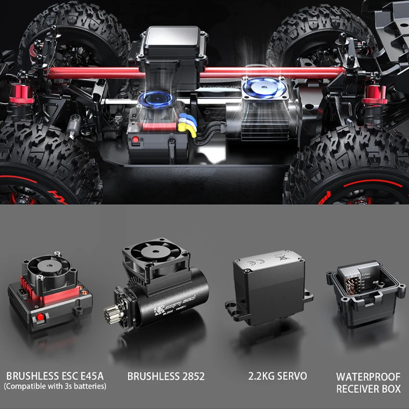 HYPER GO MJX 14209 14210 V3.0 14301 14302 14303 1/14 RC Car Brushless 2.4G Remote Control Car 75km/h 65km/h Off-road RC Truck