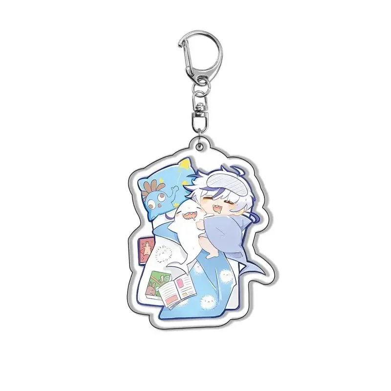 Anime Game aux: Carnival Sleeping Figure Keychain, Eiden Aster, Morvay, Edmond Cartoon Key, JOBackpack Pendant Accessrespiration