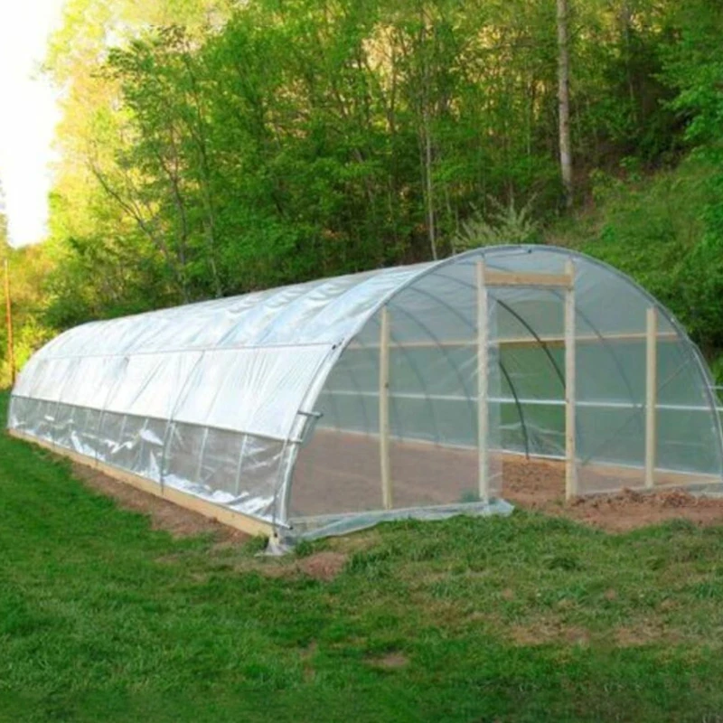 Agriculture Greenhouse Transparent PE Film Garden Furniture Rainproof Dustproof Succulent Plants UV Resistan,6C - Width 4m x 5m