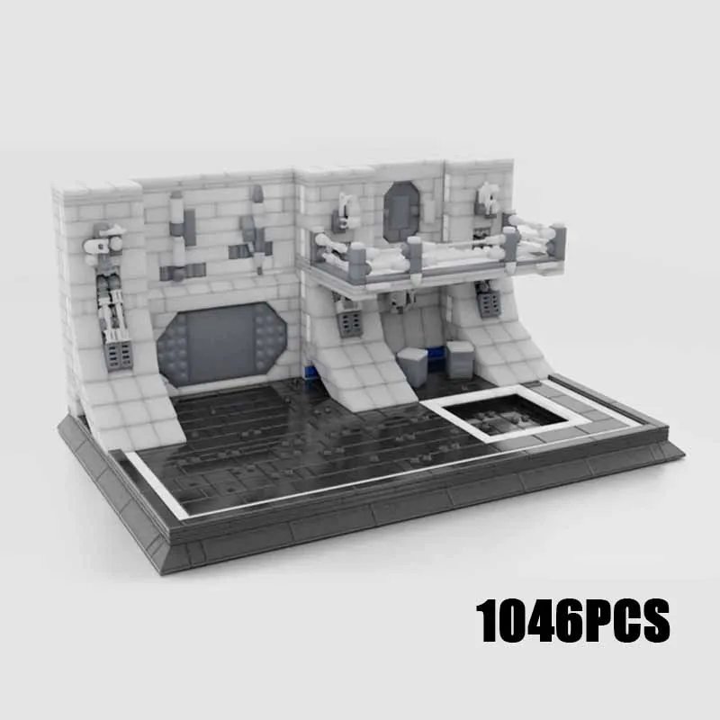 Sterfilm Model Moc Bouwstenen Ruimte Militaire Hangar Technologie Modulaire Blokken Geschenken Kerstspeelgoed Diy Sets Assemblage