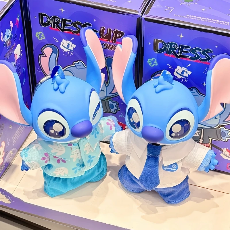 

Authentic New Hot Sale 2025 Stitch Dress Up Show Vinyl Series Surprise Blind Box Pendant Decoration Ornament Festvial Toys Gifts
