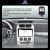 フォードエスケープ 2007-2012 アンドロイド 14 4 グラムカーラジオマルチメディアナビゲーション GPS Bluetooth ステレオ Wirelss BT Carplay 2K QLED スクリーン 6