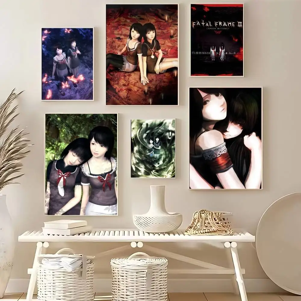 لعبة الإثارة F-Fatal FrameS II ملصق جدار الفن لغرفة النوم غرفة المعيشة المدخل بار هدية تزيين المنزل