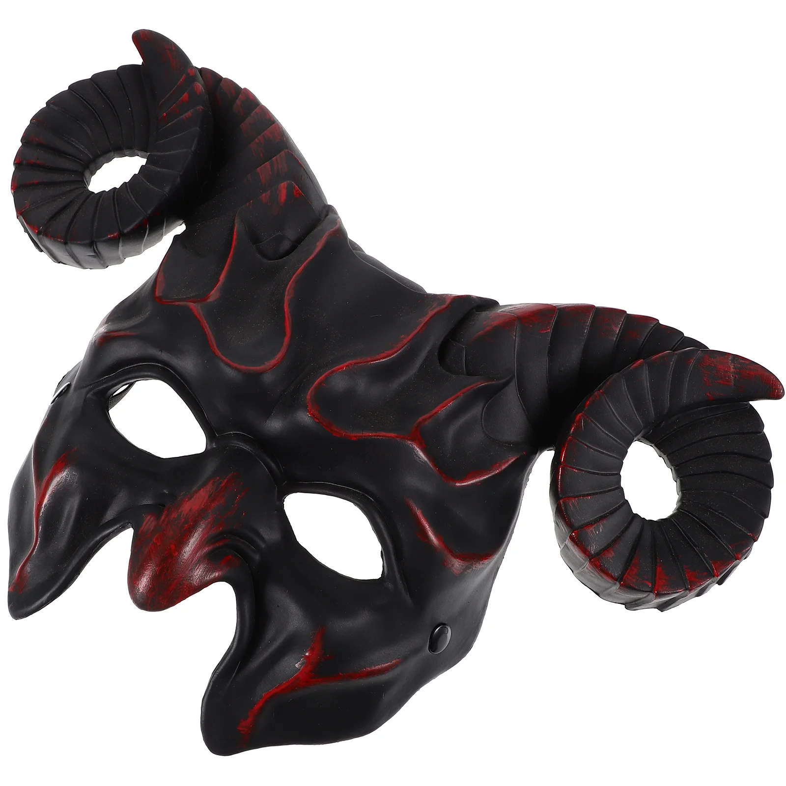 Halloween Horn Mask Decor Masks Novelty for Ornament Photo Props Goat Animal Head Costume Holiday Party Ox