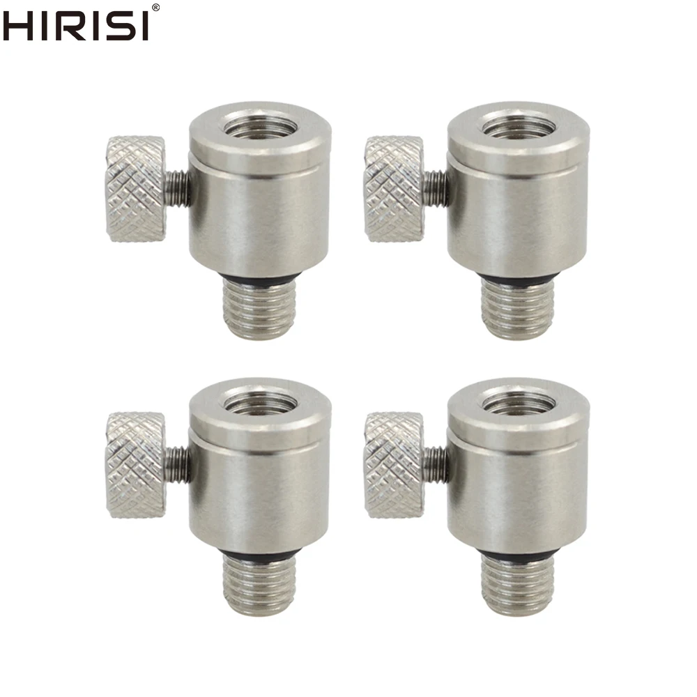 Hirisi Karpfenangel-Schnellwechselverbinder für Rod Pod, Bank Sticks, Buzzer Bars, Edelstahl AQ204 Angelzubehör