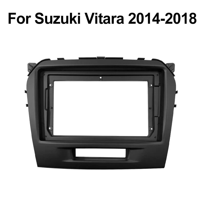 Painel de rádio do quadro do painel do carro, painel de navegação para Suzuki Vitara 4 2014-2018, 9 Polegada, 2 Din