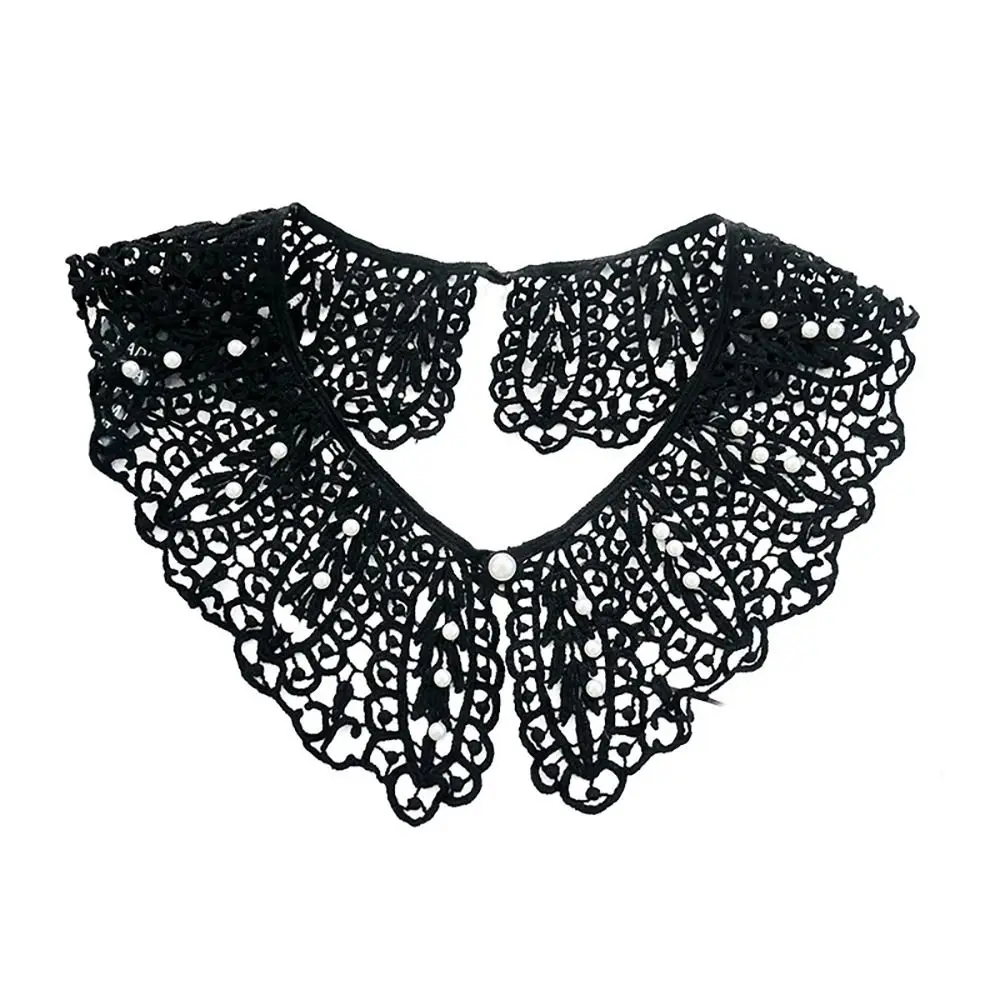 Retro Mini Cape Shawl Wrap Decoration Neck Ruff Lace Fabric Neckline Fake Collar Lapel Half Shirt Detachable