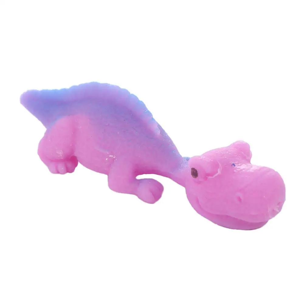 Fun Tricky Launch Dinosaur Stretchy TPR Finger Ejection Dinosaur Elastic Sticky Flying Finger Birds Children Gift