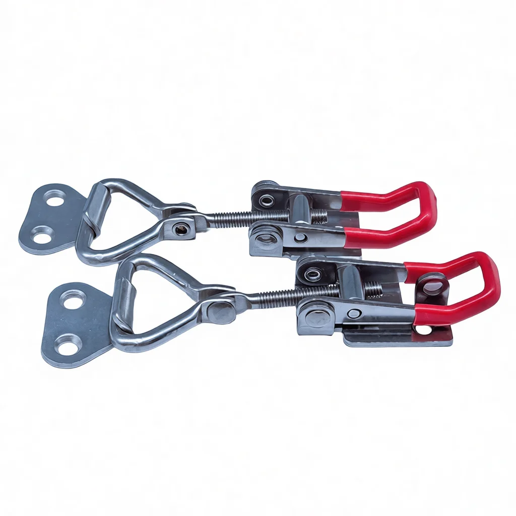 GH4002 Toggle Clamp Quick Release Hand Tool Zinc Plated Carbon Steel 90 Degree Adjustable Latch Action Hardware Woodworking