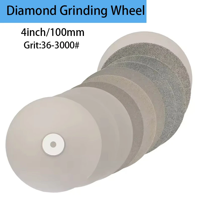 

1Pcs 4 inch 100mm x 16mm Diamond Grinding Disc Grit 36-3000 Polishing Grinding Disc For Angle Grinder/Ceramic/Glass Millstone ﻿