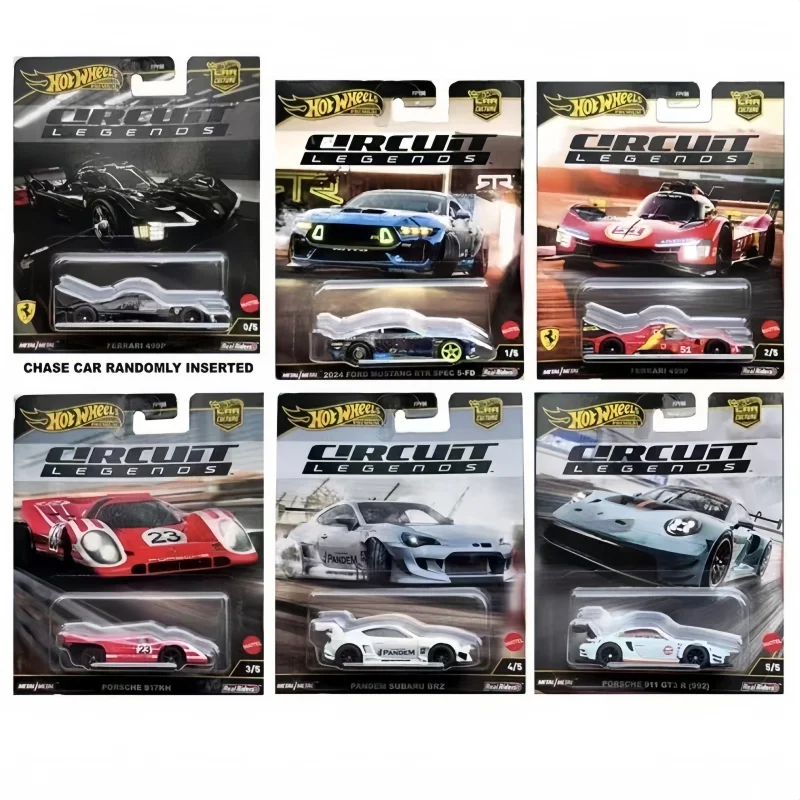 Hot Wheels Premium Car Culture Circuit Legends Series Ferrari 499P Porsche 911 GT3 1:64 Die-Cast Vehicle Car Model Collection