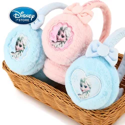 Disney Frozen Princess Elsa Soft Plush Ear Warmer Warm Earmuffs For Girl Child Earflap Protection Ear-Muffs Headband Adjustable