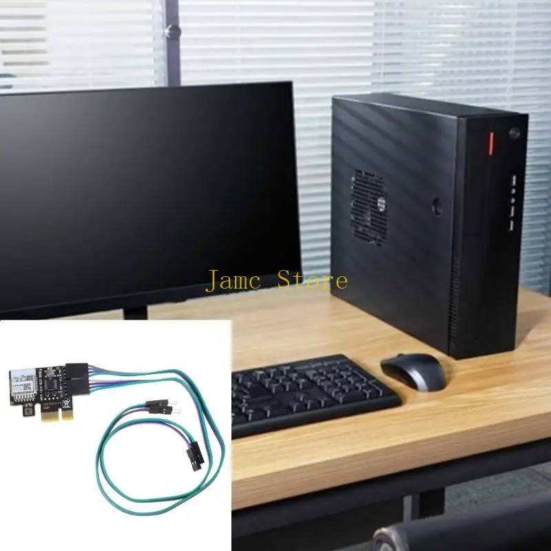 LX0B Wifi Computer Power Reset Switches PCIe Card Replacement APP Remote Control