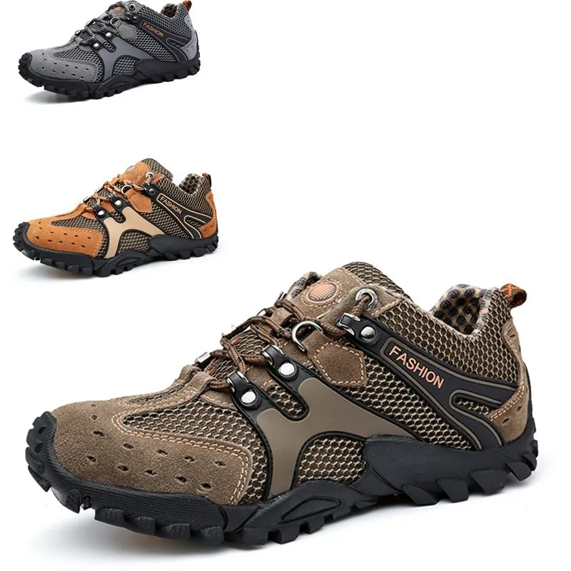 Tênis de caminhada ao ar livre para homens, calçados casuais, calçados esportivos, sapatos de escalada, clássicos, trekking