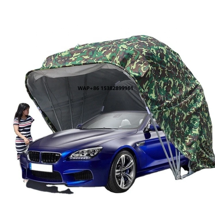 

Portable Garage Canopy Cover for Car With Waterproof Motorcycle Garage